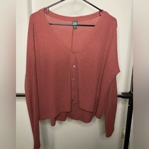 wild fable Button Up Waffle Sweater (XS)